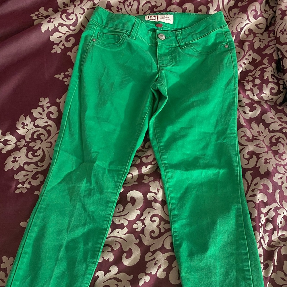 Lime green pants